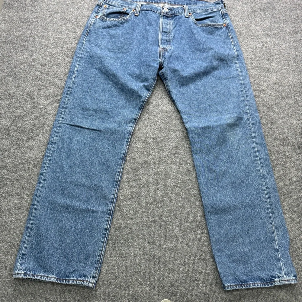 Levi's 501 Original Fit Jeans Mens 38x30 Blue Straight Leg Denim‎ Workwear
